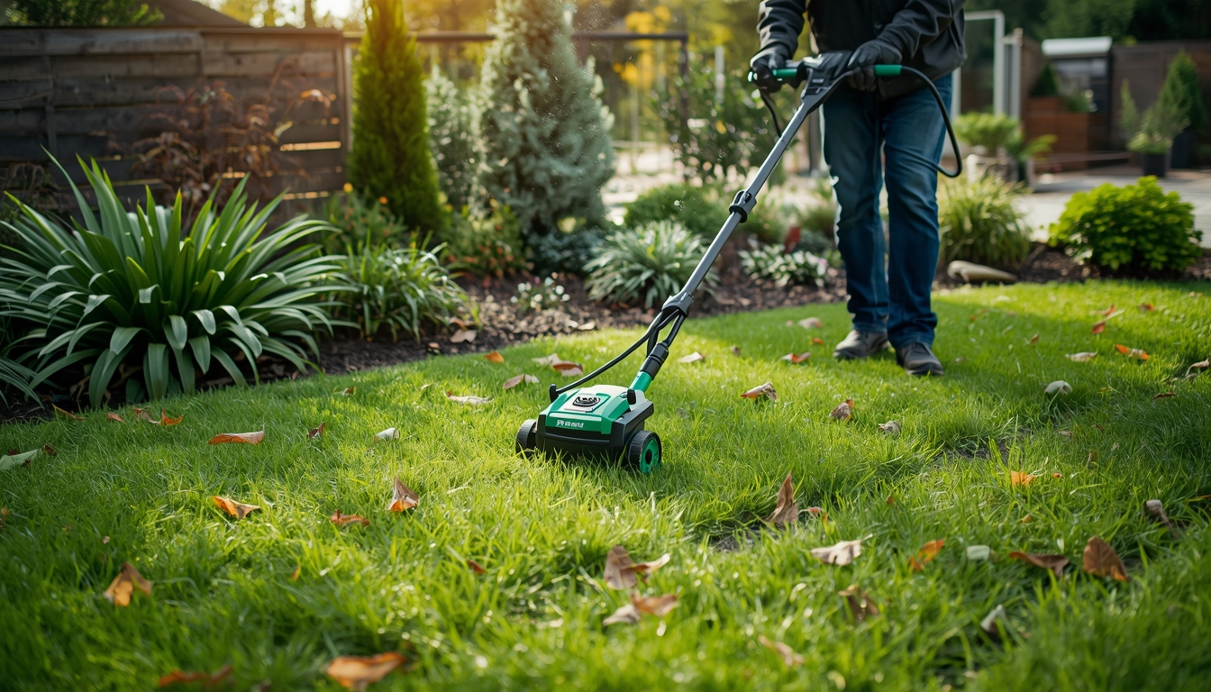 Perawatan taman profesional dengan peralatan modern